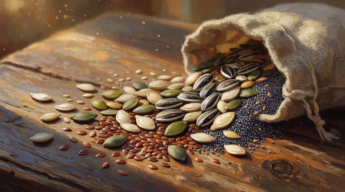 دانه‌ها و مغزها برای راهنمای بررسی تازگی آجیل